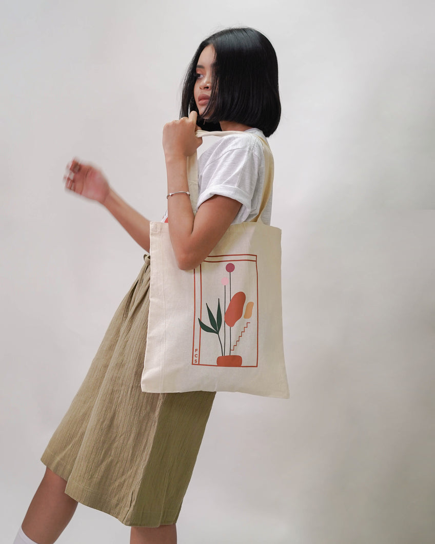 FCS EVERYDAY: RISE canvas tote bag (off-white)
