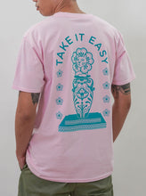 Load image into Gallery viewer, take it easy shirt in pink (back)